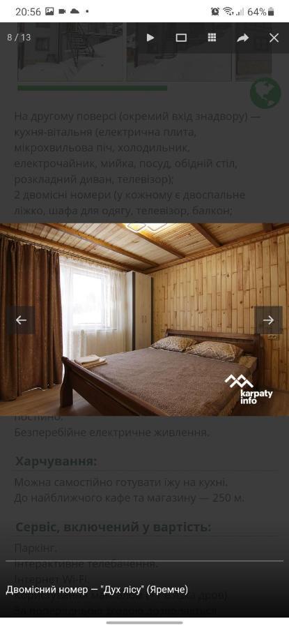 Villa Дух Лісу Jaremče Esterno foto